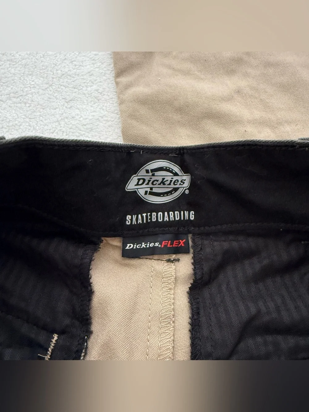 Dickies Skate Ronnie Sandoval Loose Fit Double Knee Pants in Kahki 30 x 32